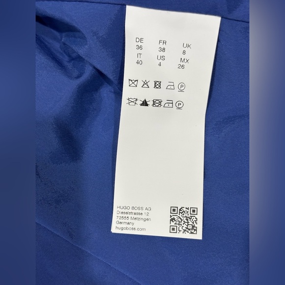 Hugo Boss Jisula Collarless Ponte Career Classic Blazer SZ 4 - Picture 6 of 9